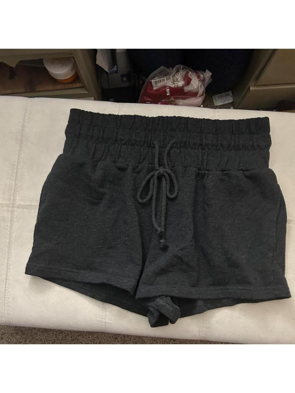 Reflex cotton Black Paper Thin with drawstring shorts size L